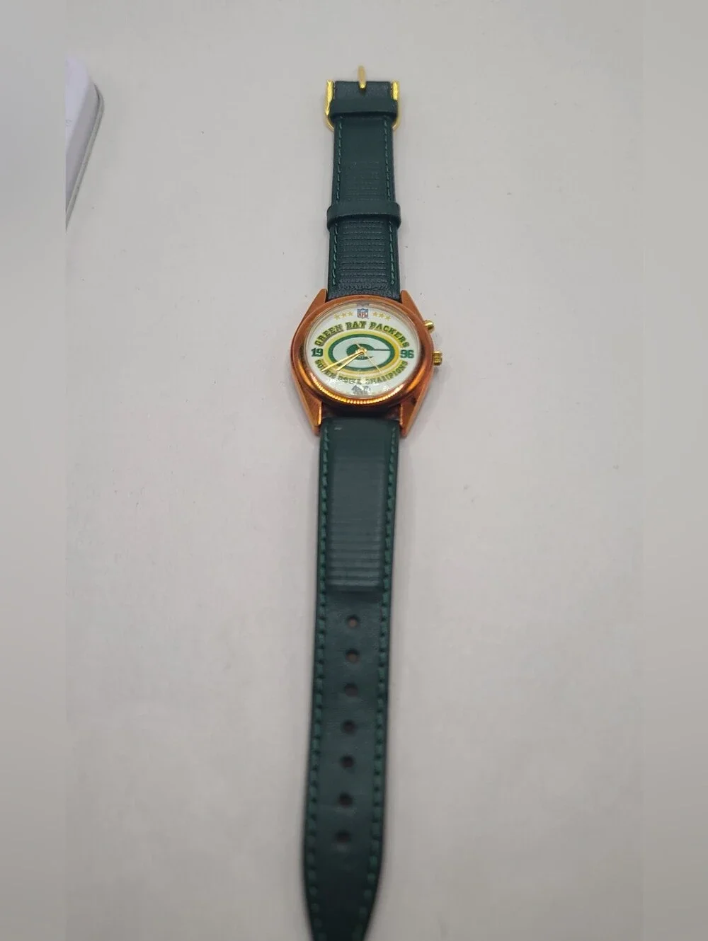 Vintage Sun Time Green Bay Packers NFL Wrist Watch